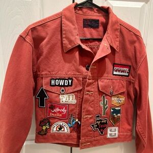 Denim handmade patchwork jacket